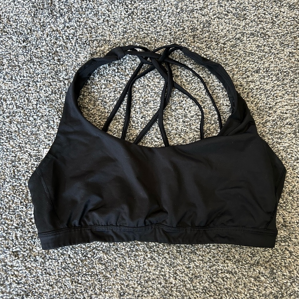 PINK Victoria's Secret Black Strappy Bra